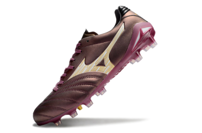 Mizuno Morelia Neo 4 FG Firm Ground Soccer Cleats - Red/White/Gold