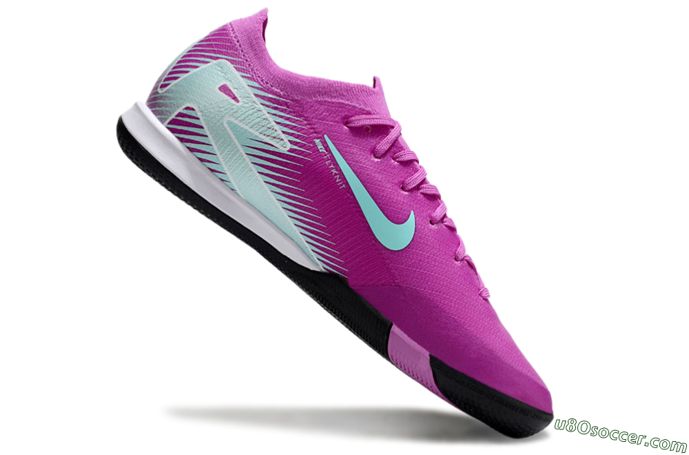 Nike Air Zoom Mercurial Vapor 16 Elite IC Indoor & Futsal Soccer Shoes - Purple/Jade/White 4