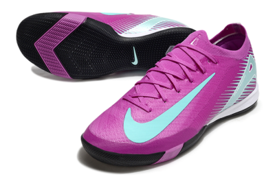 Nike Air Zoom Mercurial Vapor 16 Elite IC Indoor & Futsal Soccer Shoes - Purple/Jade/White