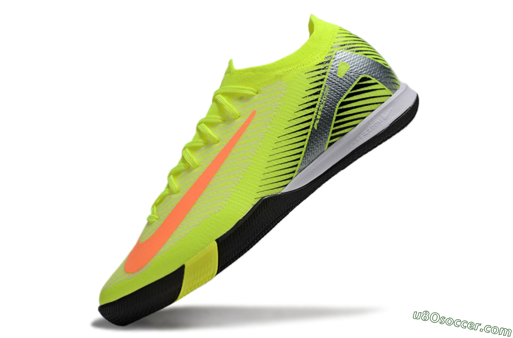 Nike Air Zoom Mercurial Vapor 16 Elite IC Indoor & Futsal Soccer Shoes - Yellow/Orange/Silver 5