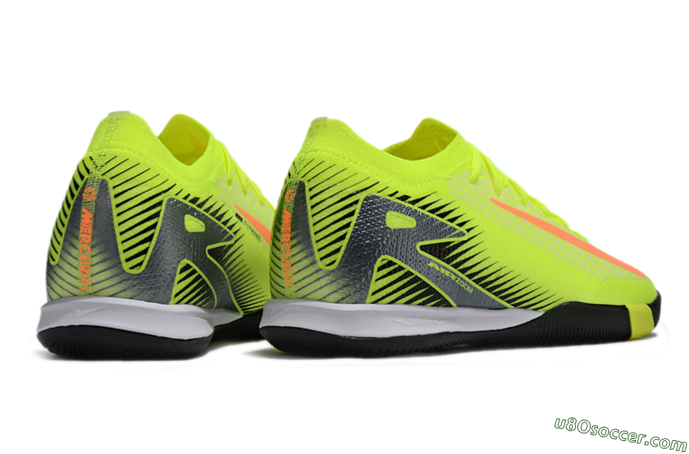 Nike Air Zoom Mercurial Vapor 16 Elite IC Indoor & Futsal Soccer Shoes - Yellow/Orange/Silver 6
