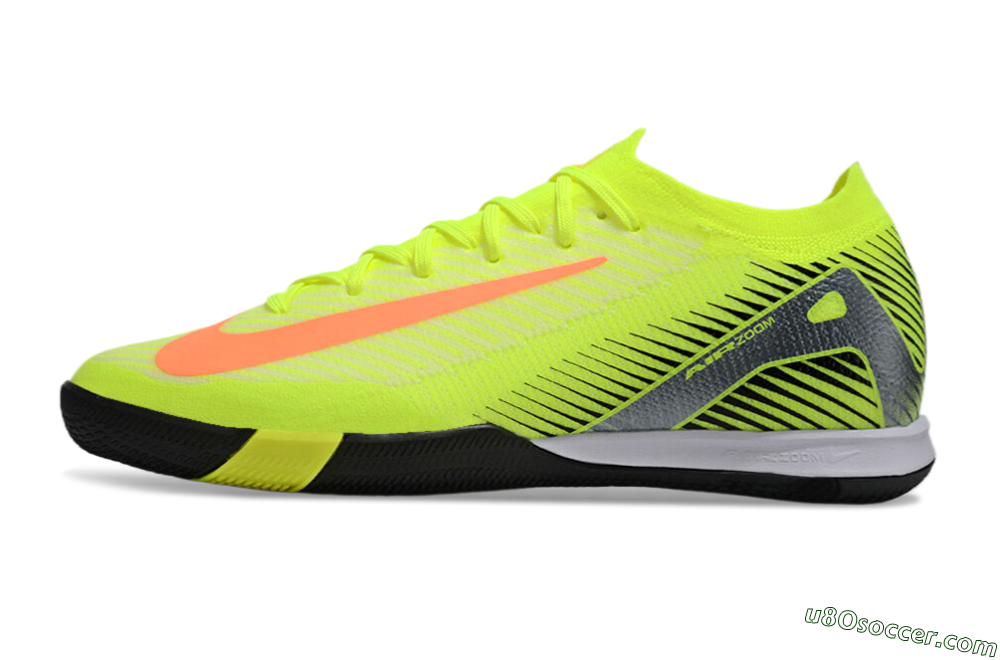 Nike Air Zoom Mercurial Vapor 16 Elite IC Indoor & Futsal Soccer Shoes - Yellow/Orange/Silver 2