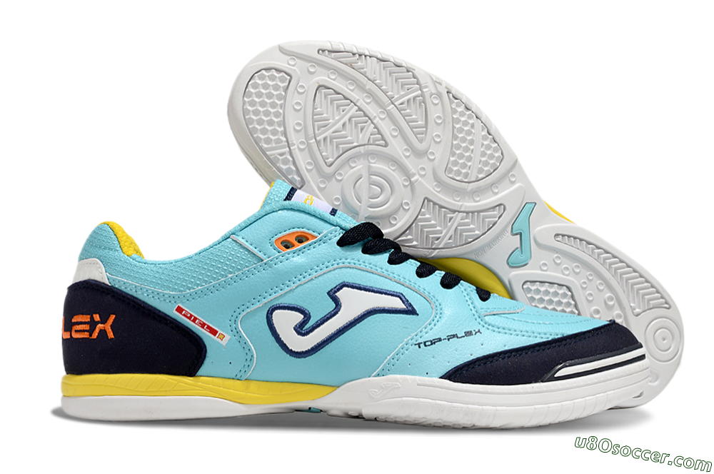 Joma Top Flex IC Indoor & Futsal Soccer Shoes - Jade/Black/Yellow 1