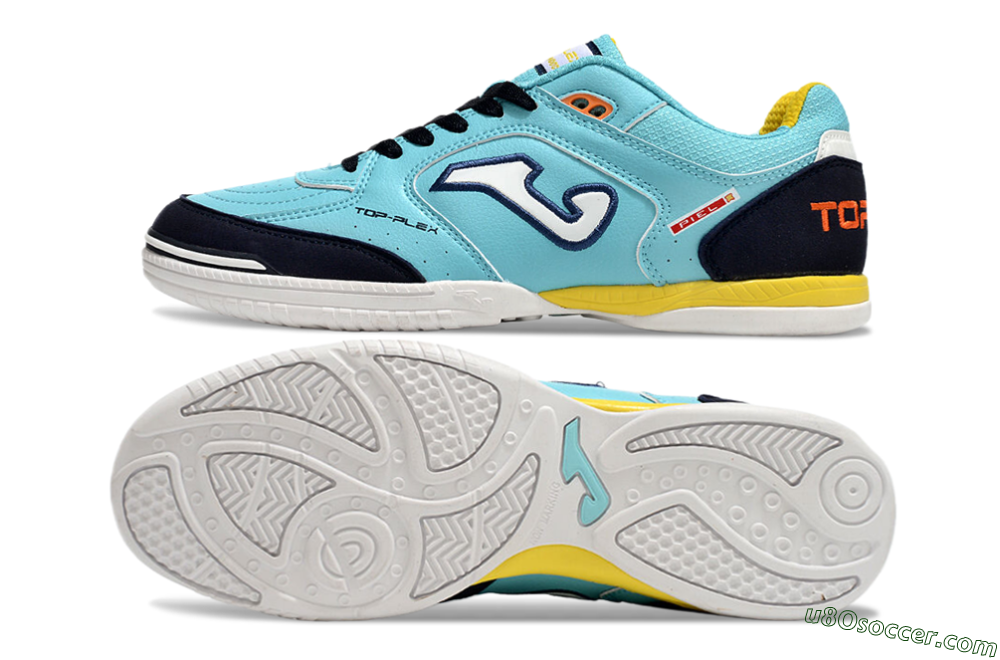 Joma Top Flex IC Indoor & Futsal Soccer Shoes - Jade/Black/Yellow 0