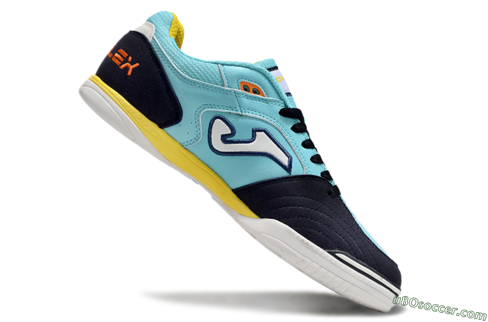 Joma Top Flex IC Indoor & Futsal Soccer Shoes - Jade/Black/Yellow 4