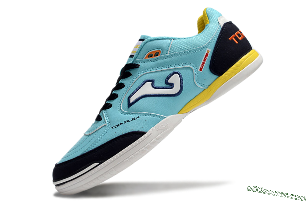 Joma Top Flex IC Indoor & Futsal Soccer Shoes - Jade/Black/Yellow 5