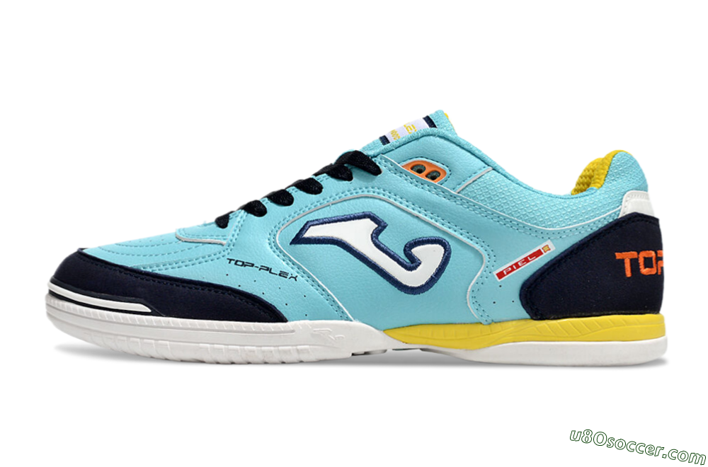 Joma Top Flex IC Indoor & Futsal Soccer Shoes - Jade/Black/Yellow 2