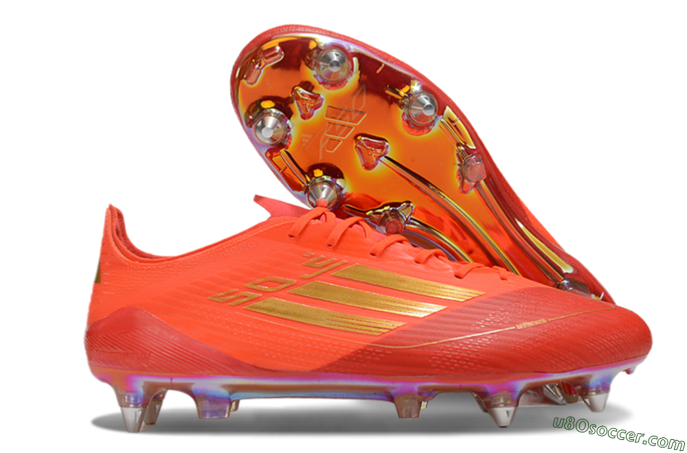 Adidas F50 Elite SG Soft Ground Soccer Cleats - Red/Gold 1