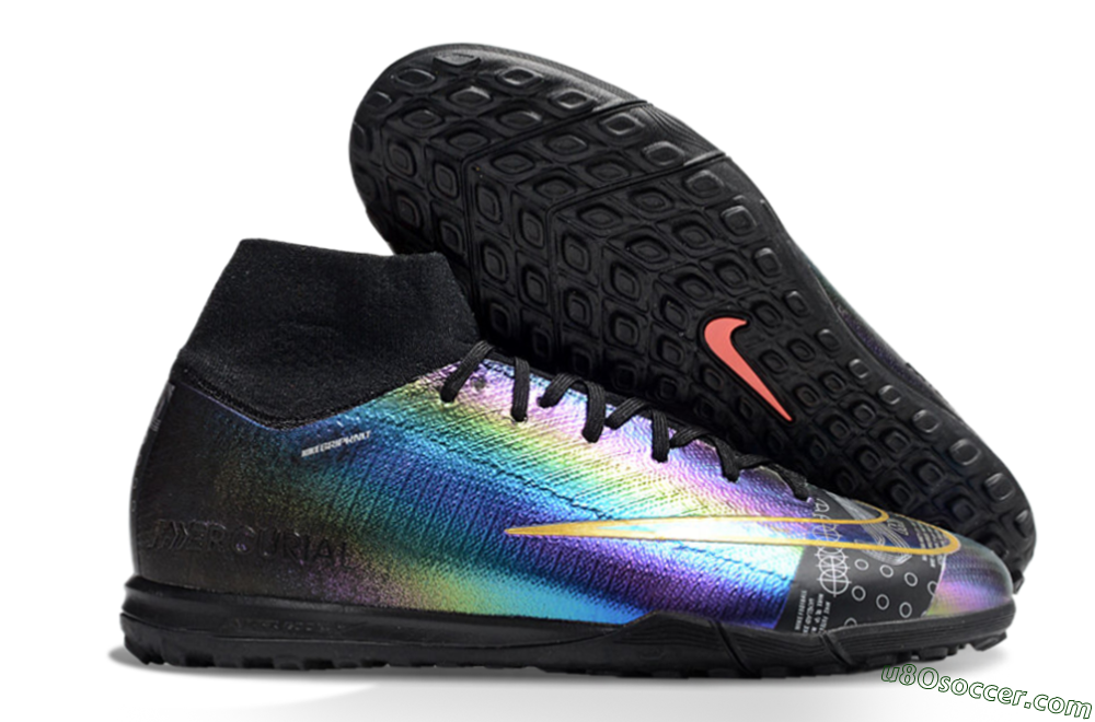 Nike Air Zoom Mercurial Superfly 10 Elite TF Artificial Turf Soccer Shoes - LaserYellow/Black 1