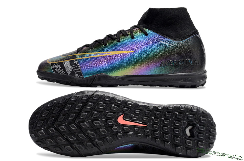 Nike Air Zoom Mercurial Superfly 10 Elite TF Artificial Turf Soccer Shoes - LaserYellow/Black 0