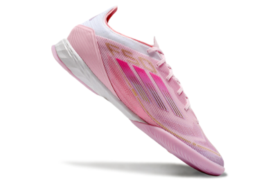 Adidas F50 Pro IC Indoor & Futsal Soccer Shoes - Pink/Gold/White