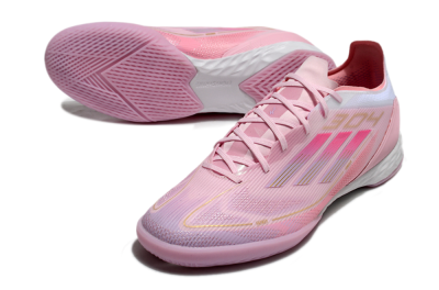 Adidas F50 Pro IC Indoor & Futsal Soccer Shoes - Pink/Gold/White
