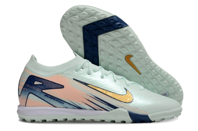 Nike Air Zoom Mercurial Vapor 16 Elite TF Artificial Turf Soccer Shoes - Jade/Gold/Blue