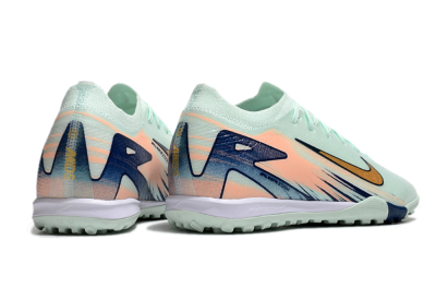 Nike Air Zoom Mercurial Vapor 16 Elite TF Artificial Turf Soccer Shoes - Jade/Gold/Blue