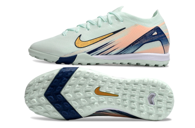 Nike Air Zoom Mercurial Vapor 16 Elite TF Artificial Turf Soccer Shoes - Jade/Gold/Blue