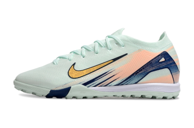 Nike Air Zoom Mercurial Vapor 16 Elite TF Artificial Turf Soccer Shoes - Jade/Gold/Blue