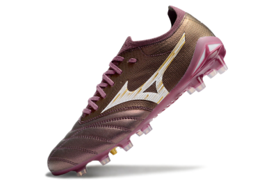 Mizuno Morelia Neo 4 FG Firm Ground Soccer Cleats - Red/White/Gold