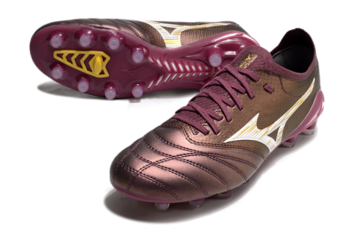 Mizuno Morelia Neo 4 FG Firm Ground Soccer Cleats - Red/White/Gold