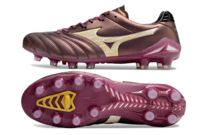 Mizuno Morelia Neo 4 FG Firm Ground Soccer Cleats - Red/White/Gold