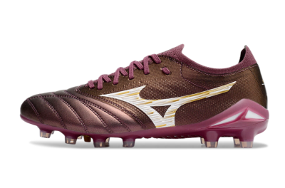 Mizuno Morelia Neo 4 FG Firm Ground Soccer Cleats - Red/White/Gold