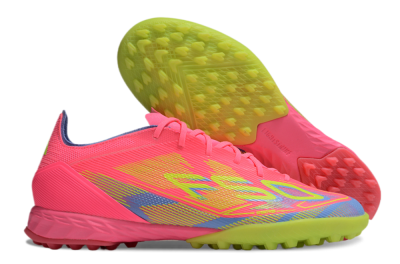 Adidas F50 Pro TF Artificial Turf Soccer Shoes - Pink/Blue/Yellow