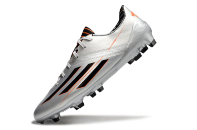 Adidas F50 Adizero FG Firm Ground Soccer Cleats - Silver/Black/Orange