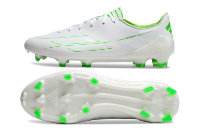 Adidas F50 Adizero FG Firm Ground Soccer Cleats - White/Green