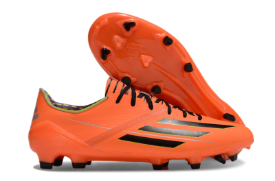 Adidas F50 Adizero FG Firm Ground Soccer Cleats - Red/Black/Yellow