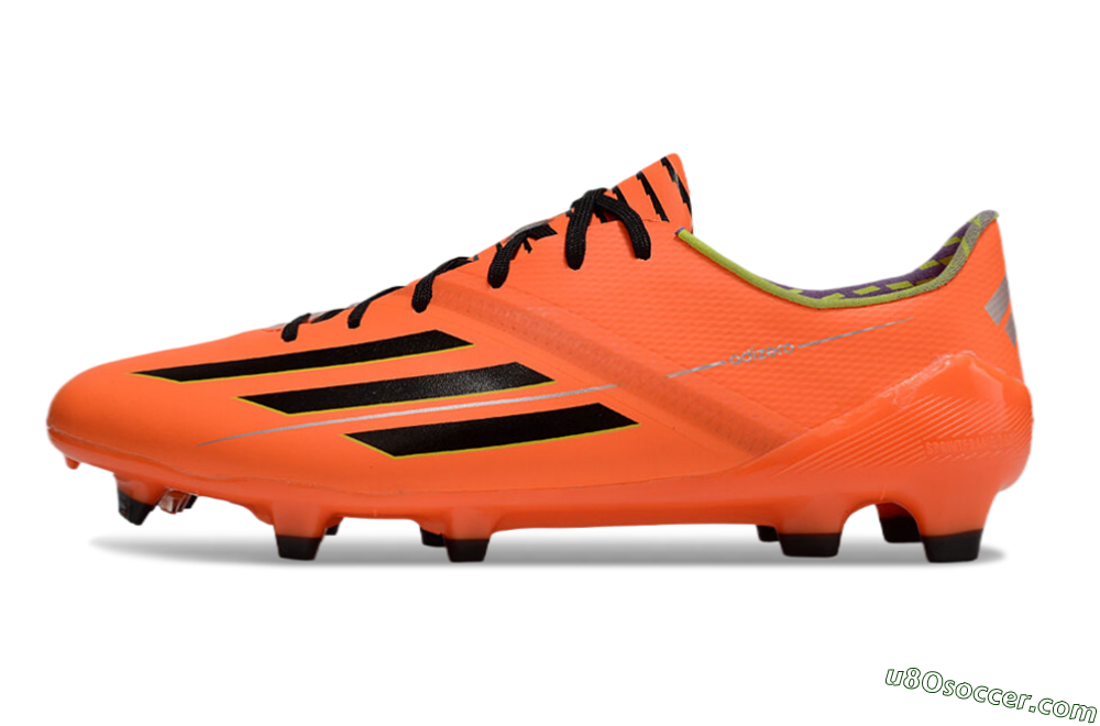 Adidas F50 Adizero FG Firm Ground Soccer Cleats - Red/Black/Yellow 2