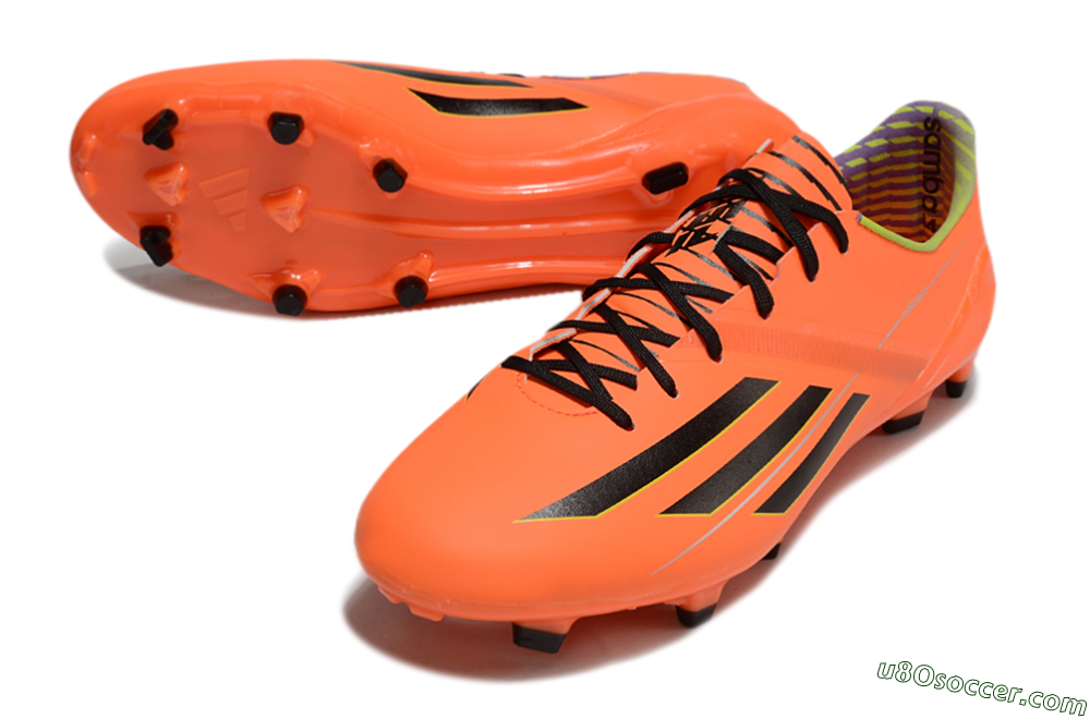 Adidas F50 Adizero FG Firm Ground Soccer Cleats - Red/Black/Yellow 3
