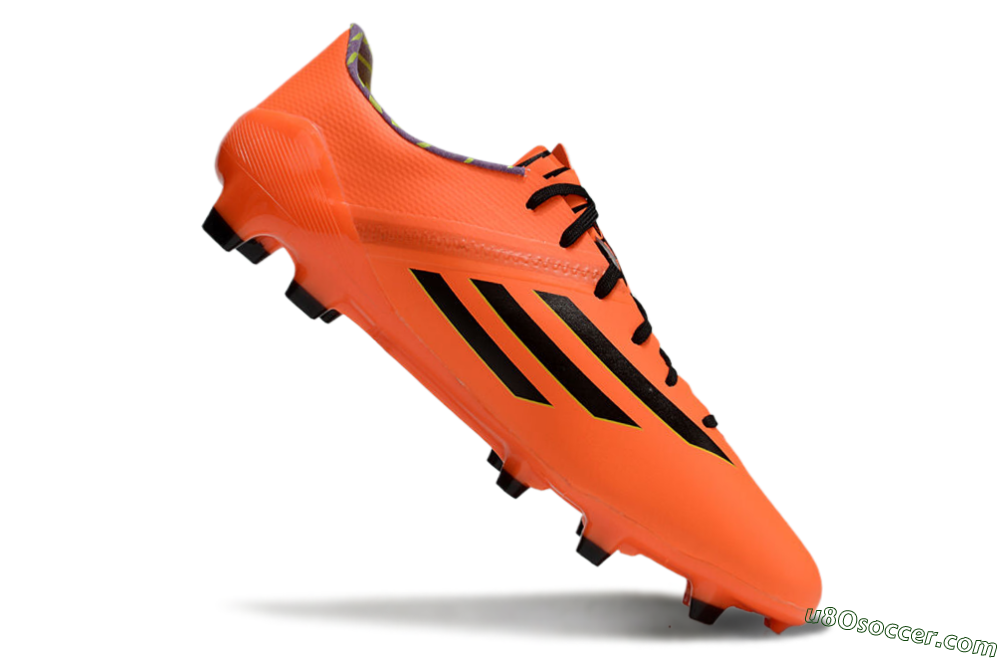 Adidas F50 Adizero FG Firm Ground Soccer Cleats - Red/Black/Yellow 4