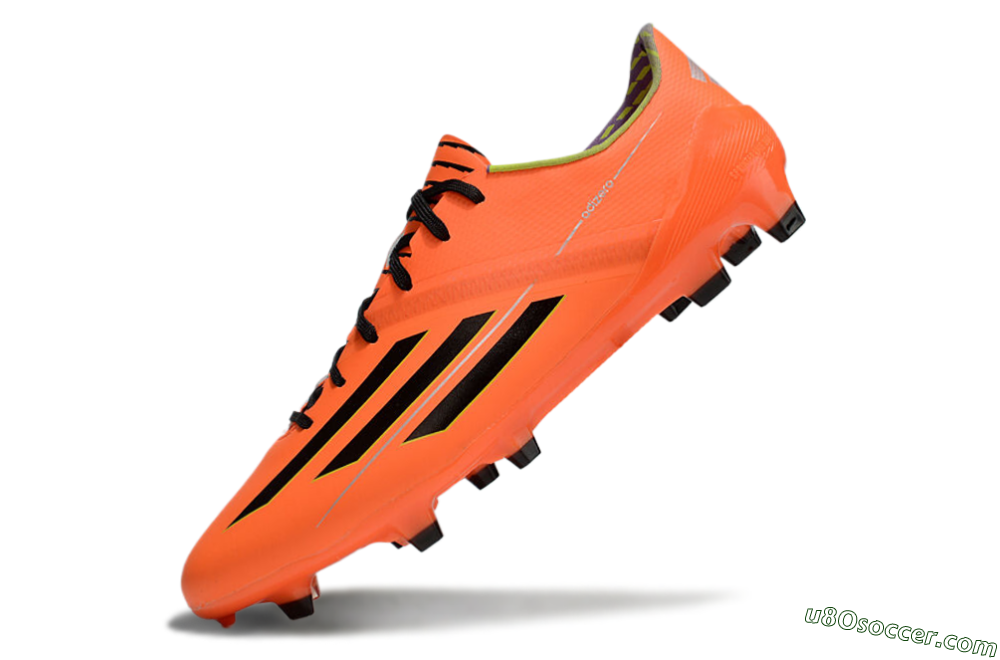 Adidas F50 Adizero FG Firm Ground Soccer Cleats - Red/Black/Yellow 5