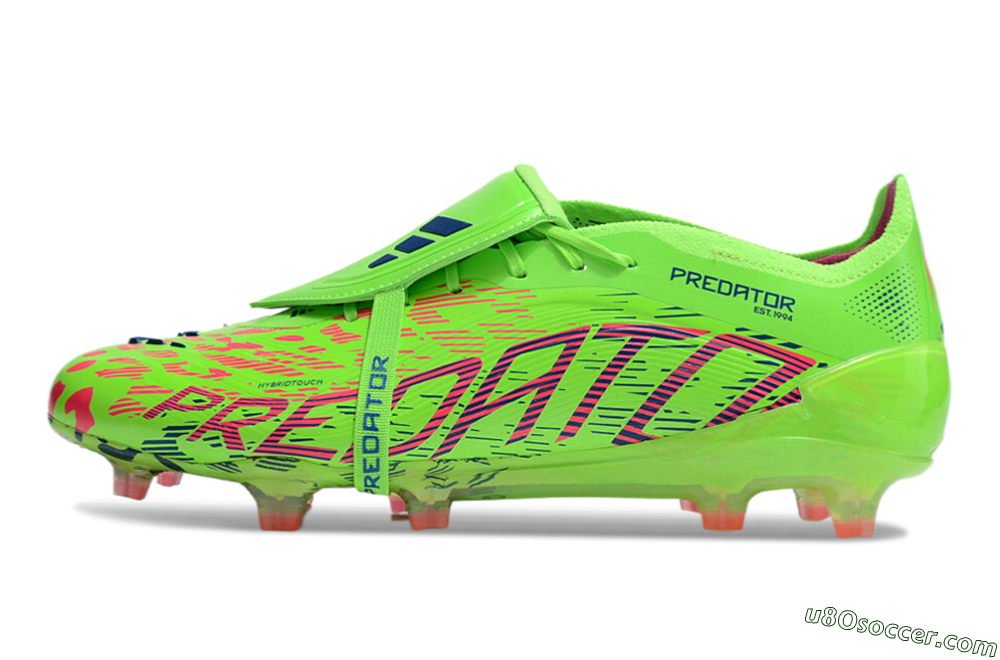 Adidas Predator Elite Foldover Tongue FG Firm Ground Soccer Cleats - Yellow/Blue/Purple 2