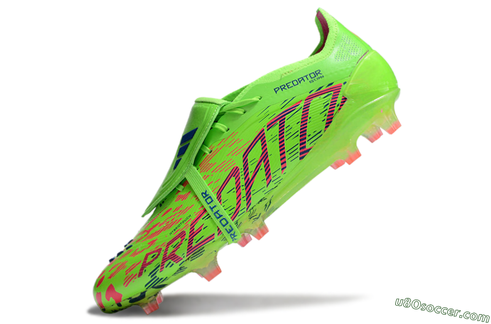Adidas Predator Elite Foldover Tongue FG Firm Ground Soccer Cleats - Yellow/Blue/Purple 5