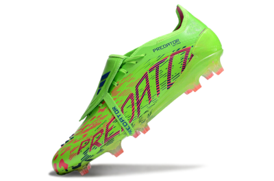 Adidas Predator Elite Foldover Tongue FG Firm Ground Soccer Cleats - Yellow/Blue/Purple