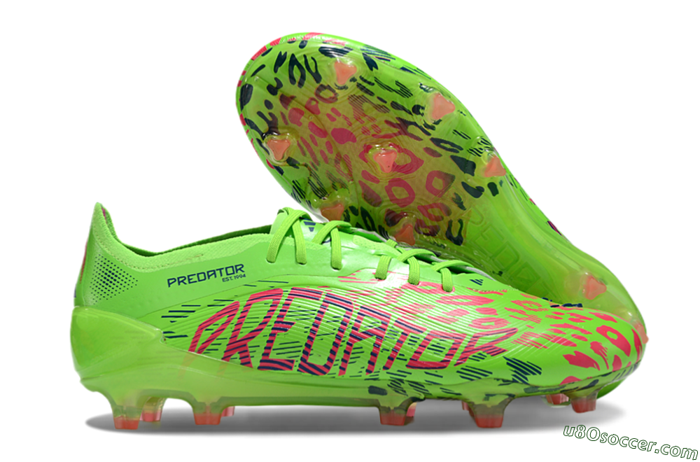 Adidas Predator Elite 24 FG Firm Ground Soccer Cleats - Yellow/Blue/Purple 1