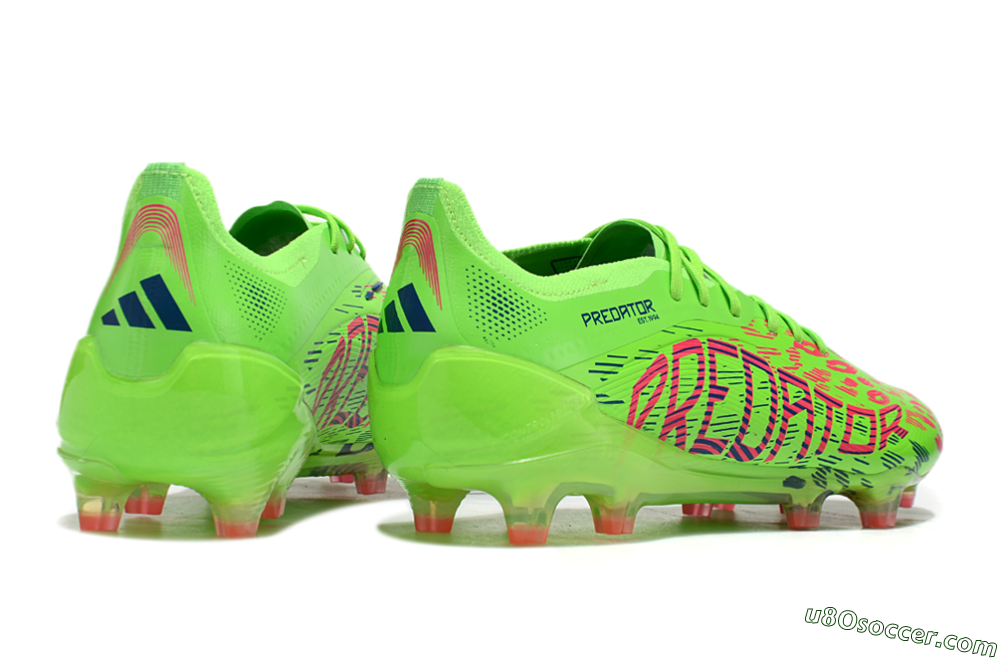 Adidas Predator Elite 24 FG Firm Ground Soccer Cleats - Yellow/Blue/Purple 6