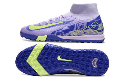 Nike Air Zoom Mercurial Superfly 10 Elite TF Artificial Turf Soccer Shoes - Purple/Yellow/White