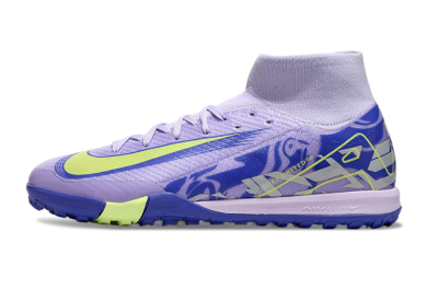 Nike Air Zoom Mercurial Superfly 10 Elite TF Artificial Turf Soccer Shoes - Purple/Yellow/White