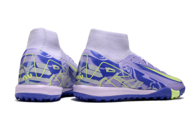 Nike Air Zoom Mercurial Superfly 10 Elite TF Artificial Turf Soccer Shoes - Purple/Yellow/White