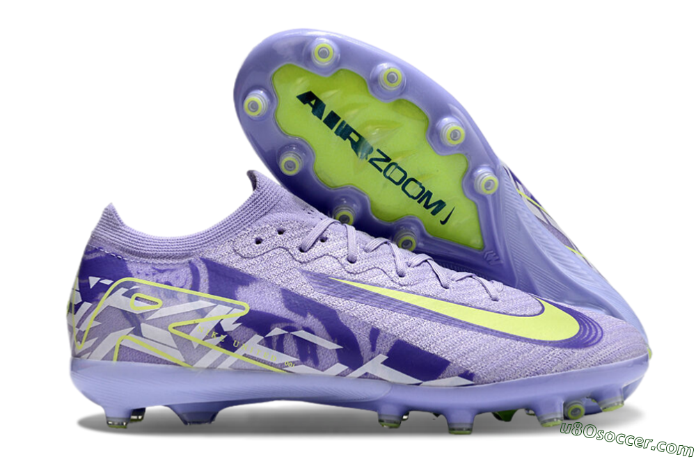 Nike Air Zoom Mercurial Vapor 16 Elite AG Artificial Grass Soccer Cleats - Purple/Yellow/Blue 0