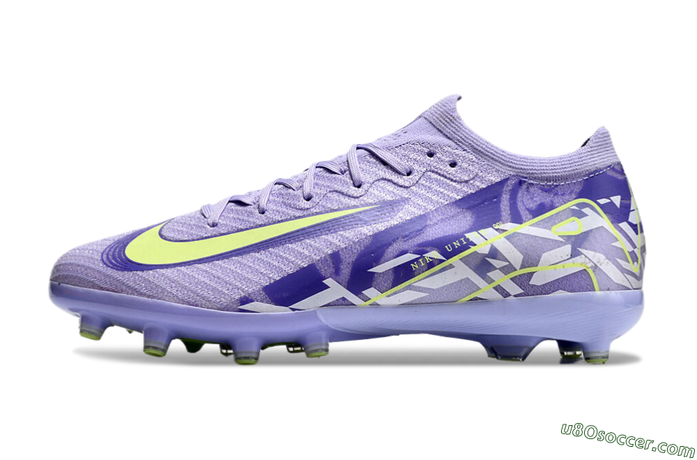Nike Air Zoom Mercurial Vapor 16 Elite AG Artificial Grass Soccer Cleats - Purple/Yellow/Blue 1