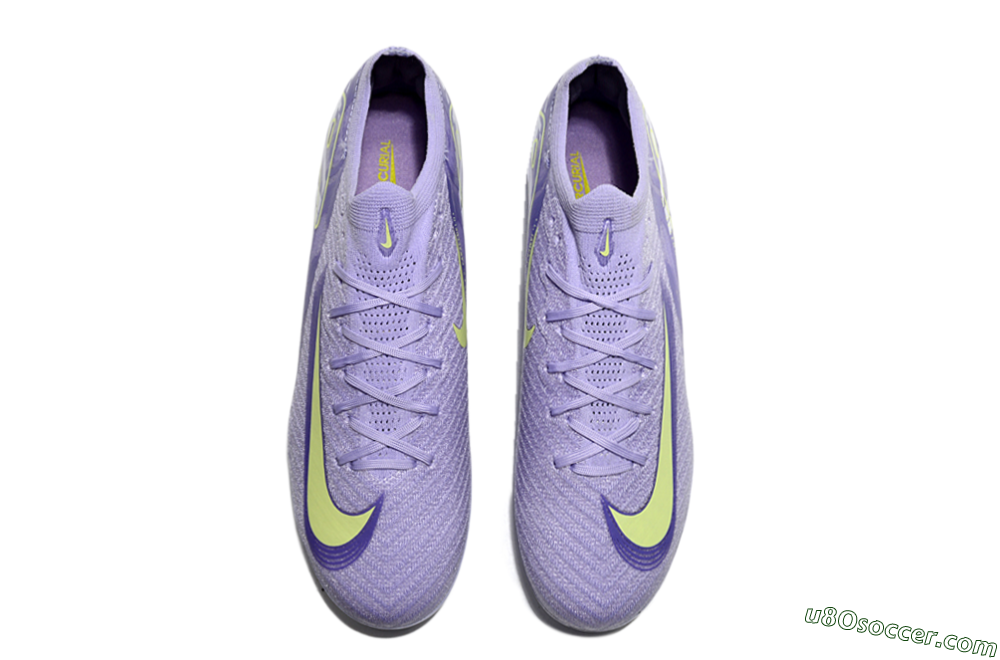 Nike Air Zoom Mercurial Vapor 16 Elite AG Artificial Grass Soccer Cleats - Purple/Yellow/Blue 3