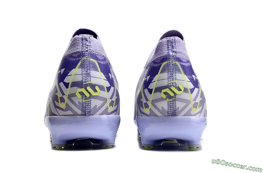 Nike Air Zoom Mercurial Vapor 16 Elite AG Artificial Grass Soccer Cleats - Purple/Yellow/Blue 4
