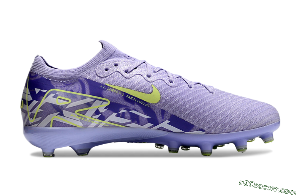 Nike Air Zoom Mercurial Vapor 16 Elite AG Artificial Grass Soccer Cleats - Purple/Yellow/Blue 6