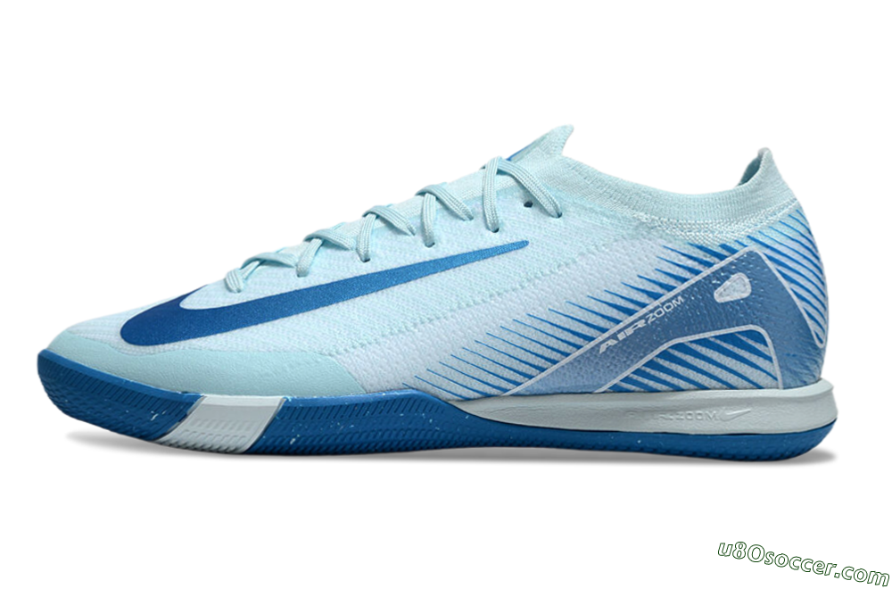 Nike Air Zoom Mercurial Vapor 16 Elite IC Indoor & Futsal Soccer Shoes - Jade/Blue/White 2