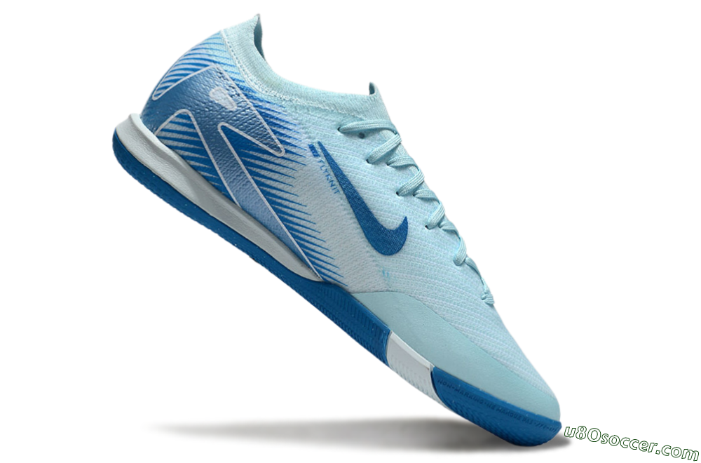 Nike Air Zoom Mercurial Vapor 16 Elite IC Indoor & Futsal Soccer Shoes - Jade/Blue/White 4