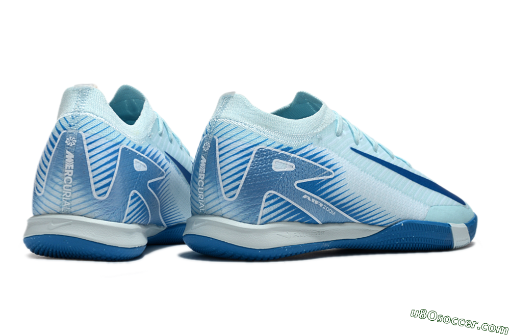 Nike Air Zoom Mercurial Vapor 16 Elite IC Indoor & Futsal Soccer Shoes - Jade/Blue/White 6