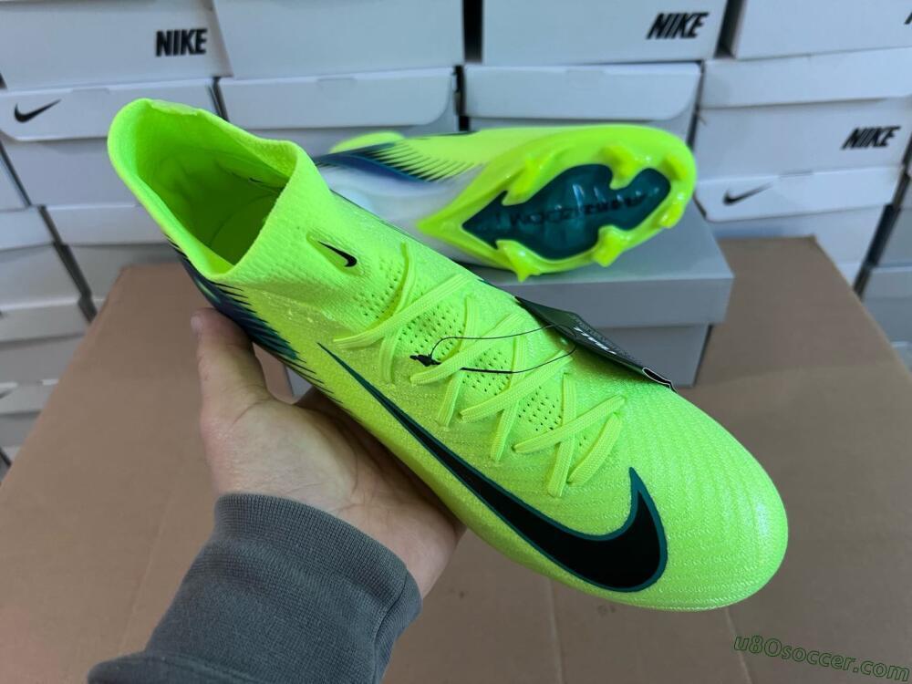 Nike Air Zoom Mercurial Superfly 10 Elite FG Firm Ground Soccer Cleats - Yellow/Black/Blue