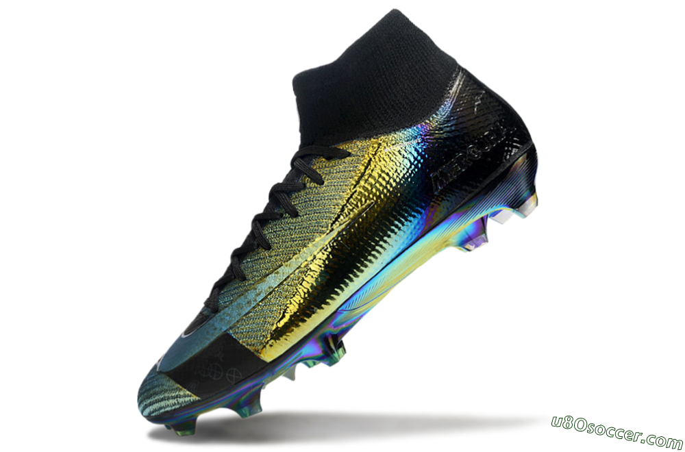 Nike Air Zoom Mercurial Superfly 10 Elite FG Firm Ground Soccer Cleats - Laser/Black/Gold 6